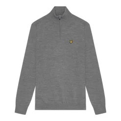 Merino Blend Quarter Zip Grå-Lyle & Scott Best