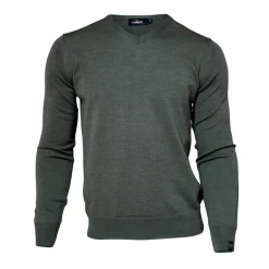 Merino V-Neck Grön-Ivanhoe Online