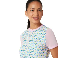 OP Ss Lattice Zip Mock-Original Penguin Online