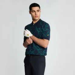Outline Knitted Polo-Lyle & Scott Discount