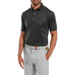 Painted Floral Lisle Svart-FootJoy Online