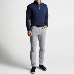 Perth Performance Quarter-Zip Blå-Peter Millar New
