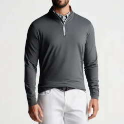 Perth Performance Quarter-Zip Grå-Peter Millar Outlet