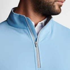 Perth Performance Quarter-Zip Blå-Peter Millar Sale