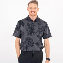 Playoff Polo 2.0 Floral Svart-Under Armour Hot