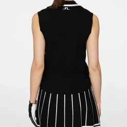 Ramona Knitted Polo Shirt Svart-J.Lindeberg Clearance