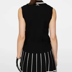 Ramona Knitted Polo Shirt Svart-J.Lindeberg Clearance