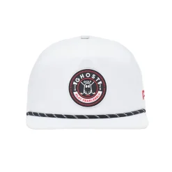 Retro Golfer Snapback Vit-Ghost Golf Clearance