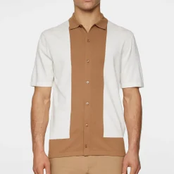 Rue Knitted Polo Shirt Vit-J.Lindeberg New