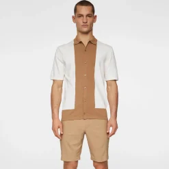 Rue Knitted Polo Shirt Vit-J.Lindeberg New