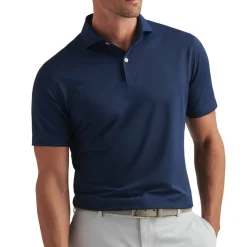 Soul Performance Mesh Polo Blå-Peter Millar Sale