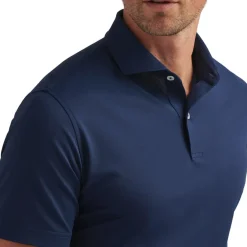 Soul Performance Mesh Polo Blå-Peter Millar Sale