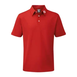 Stretch Pique Solid Röd-FootJoy Best