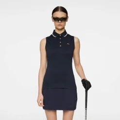 Swing Sleeveless Top Blå-J.Lindeberg Best