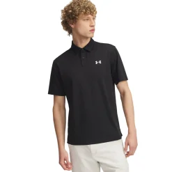 T2G Pique Polo Svart-Under Armour Hot
