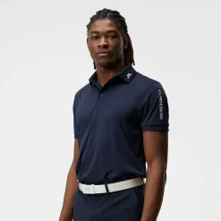 Tour Tech Reg Fit Golf Polo Blå-J.Lindeberg Online
