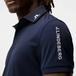 Tour Tech Reg Fit Golf Polo Blå-J.Lindeberg Online
