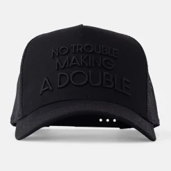 Trucker Cap 3D No Trouble Making a Double Svart-Bogeys & Birdies Hot