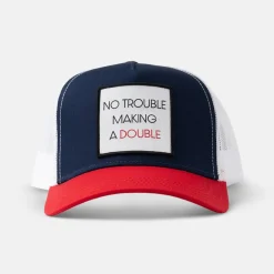 Trucker No Trouble Making a Double Blå Röd Vit-Bogeys & Birdies Sale