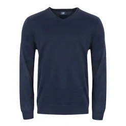 Vernon V-Neck Merino Blå-Cutter & Buck Best