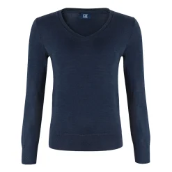 Vernon V-Neck Merino Blå-Cutter & Buck Discount