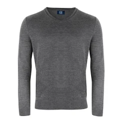 Vernon V-Neck Merino Grå-Cutter & Buck