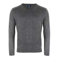 Vernon V-Neck Merino Grå-Cutter & Buck