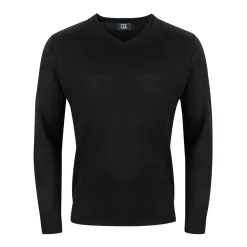 Vernon V-Neck Merino Svart-Cutter & Buck
