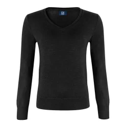 Vernon V-Neck Merino Svart-Cutter & Buck New