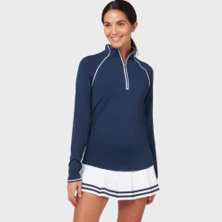 Veronica 1/4 Zip Blå-Original Penguin Outlet