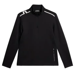 Vinnie Quarter Zip Mid Layer Svart-J.Lindeberg Online