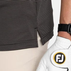 Virtue Polo Stripes Svart-Cutter & Buck Discount