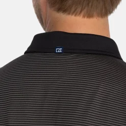 Virtue Polo Stripes Svart-Cutter & Buck Discount
