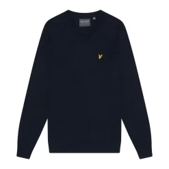 V-Neck Merino Blend Blå-Lyle & Scott Online