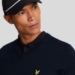 V-Neck Merino Blend Blå-Lyle & Scott Online