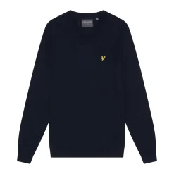 V-Neck Merino Blend Blå-Lyle & Scott Online