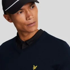 V-Neck Merino Blend Blå-Lyle & Scott Online