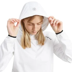 W Bounce Waterproof Hoodie Vit-Abacus Clearance