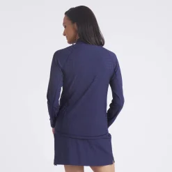 W Houndstooth 1/4 Zip-Puma Hot