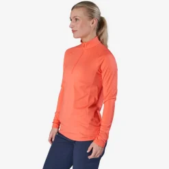 W Mid Layer LS Zip Röd-Bogeys & Birdies Discount