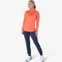 W Mid Layer LS Zip Röd-Bogeys & Birdies Discount