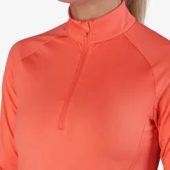 W Mid Layer LS Zip Röd-Bogeys & Birdies Discount