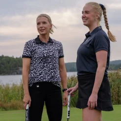 W Tech Button AOP Svart Vit-Bogeys & Birdies Hot