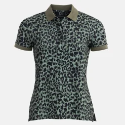 W Tech Hidden Button Pique AOP Svart-Bogeys & Birdies Clearance