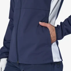 W Tech Windbreaker Softshell Blå Vit-Bogeys & Birdies Outlet