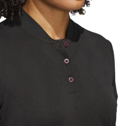 W Ultimate Diamond Jacquard Polo Shirt Svart-Adidas New