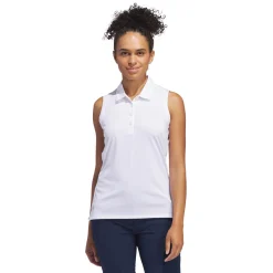 W Ultimate Solid Sleeveless Polo Shirt Vit-Adidas Outlet