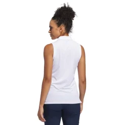 W Ultimate Solid Sleeveless Polo Shirt Vit-Adidas Outlet
