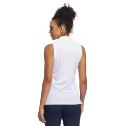 W Ultimate Solid Sleeveless Polo Shirt Vit-Adidas Outlet