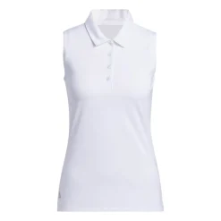 W Ultimate Solid Sleeveless Polo Shirt Vit-Adidas Outlet